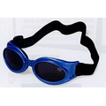 Blue Goggles w/ Shock Absorbent Guard